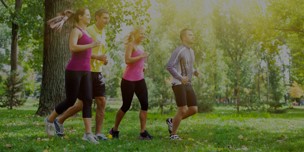 People running
