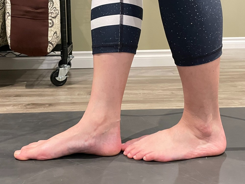 Jackie Lai demonstrates the Egyptian Balance pose.