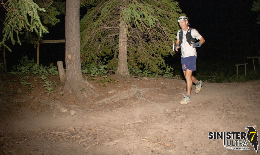Andy Collin races the 2024 Sinister 7 100 miler.