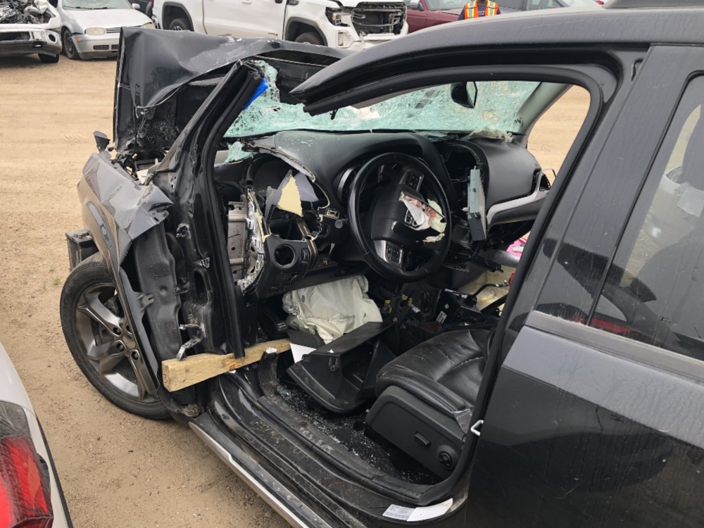 Iain McCormick's vehicle is pictured following his July 12, 2024 crash.