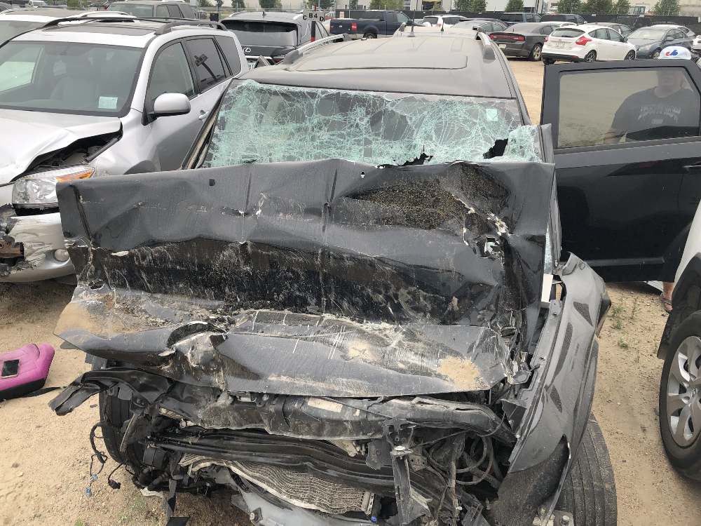 Iain McCormick's vehicle is pictured following his July 12, 2024 crash.